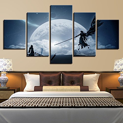 5 Piece Canvas Final Fantasy Wall Art