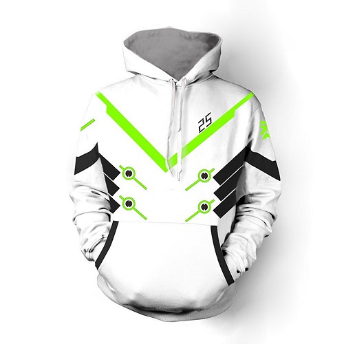 Genji Black White Hoodie