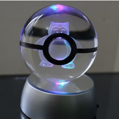 Snorlax Pokeball LED Night Light