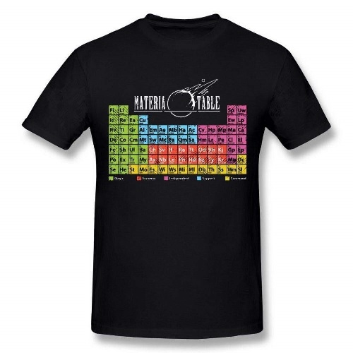 Final Fantasy Materia Table Black T Shirt